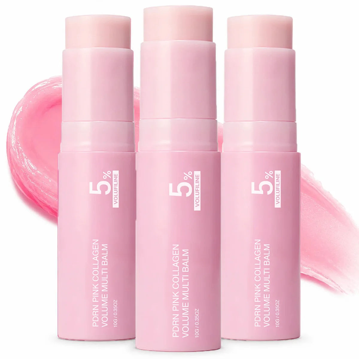 Baume Rose au Collagène - Soin Visage en Stick, 10 g